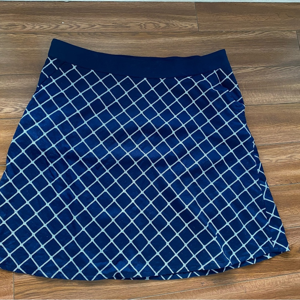 Tommy Hilfiger Navy Blue Diamond Pattern Skirt size 8